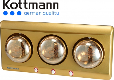 Đèn sưởi nhà tắm Hans Kottmann K3B-H 3 bóng