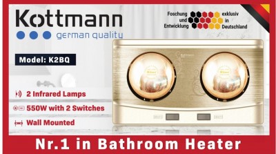 Đèn sưởi nhà tắm 3 bóng Kottmann K3B-Q