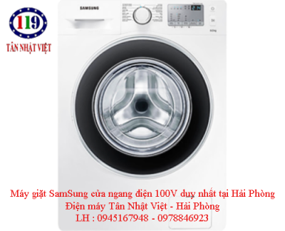 Máy giặt Samsung cửa ngang (nhật)  WD106U4SAWQ ,100V, trắng( 10kg)