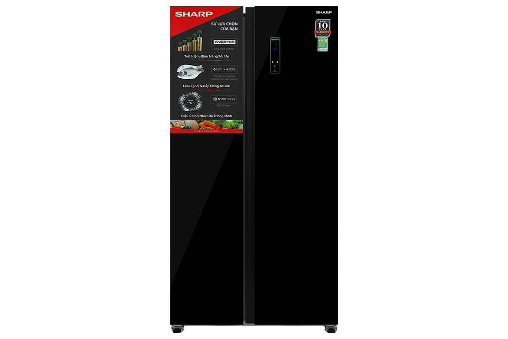 Tủ lạnh Sharp Inverter SJ-SBX440VG-BK